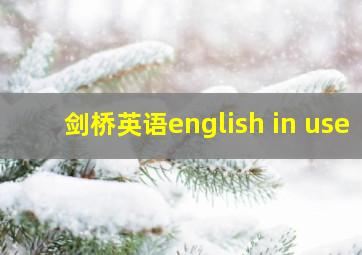 剑桥英语english in use